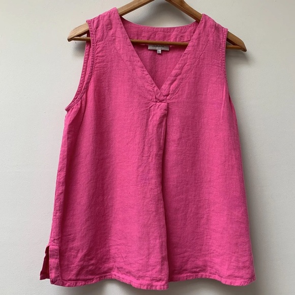 sahara Tops - SAHARA 100% Linen Cami Vest Sleeveless Top 
Size 2 chest 40”